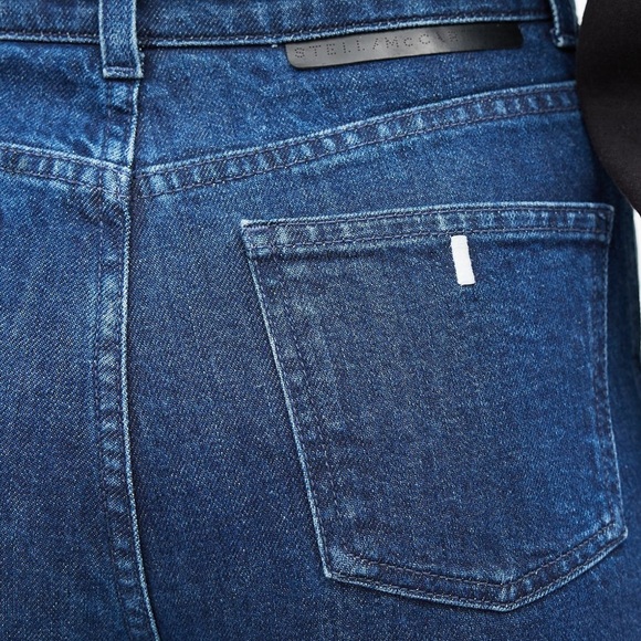 Stella McCartney Women’s Jeans Wide Leg Size 29 Darker Medium Wash - Picture 4 of 12